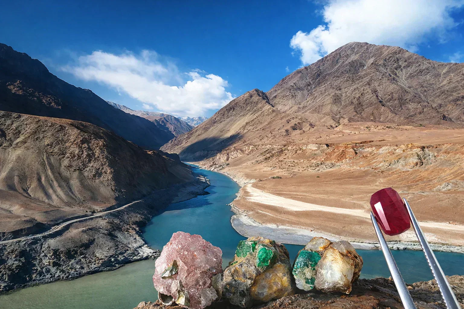 The Indus River and Himalayan Gemstones