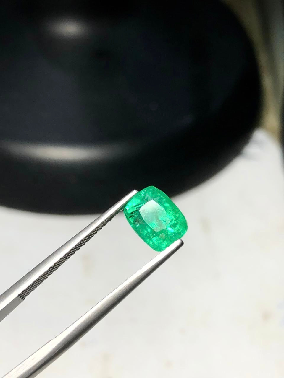 2 Carats Octagonal Natural Panjshir Emerald Gemstone