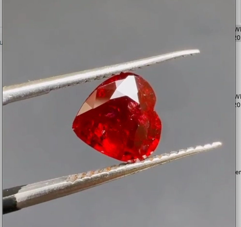 2.03 Carats Deep Red Natural Burmese Ruby Loose Gemstone