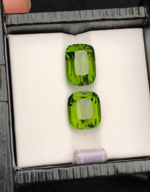 Rare  Kohistan Peridots Pair Loose Stones