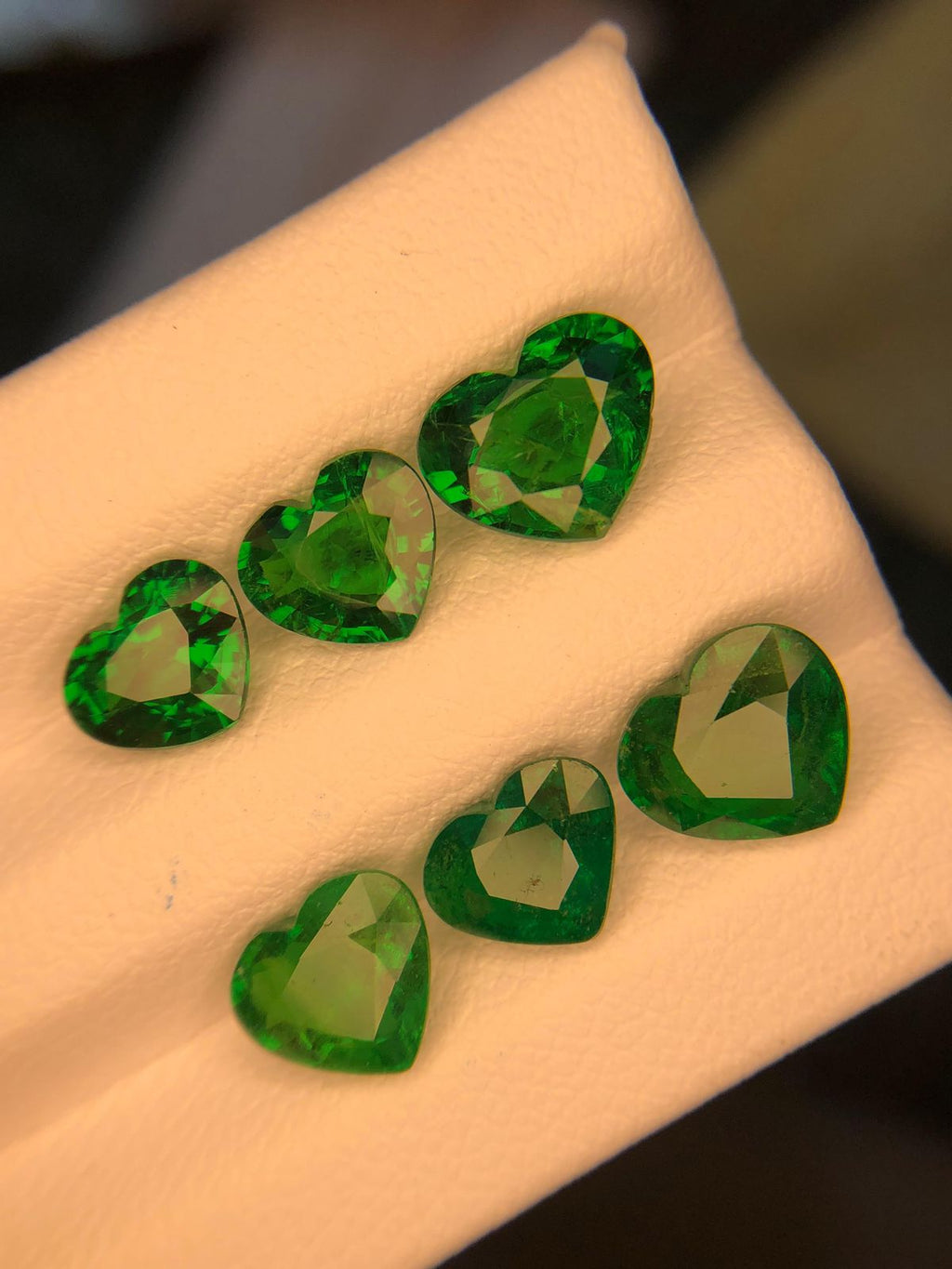 green tsavorite stone