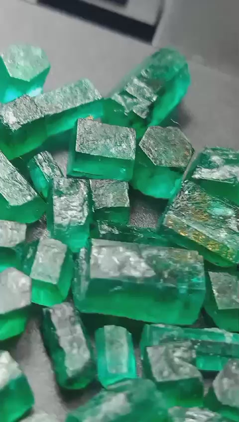 Natural Emerald Crystals for Faceting