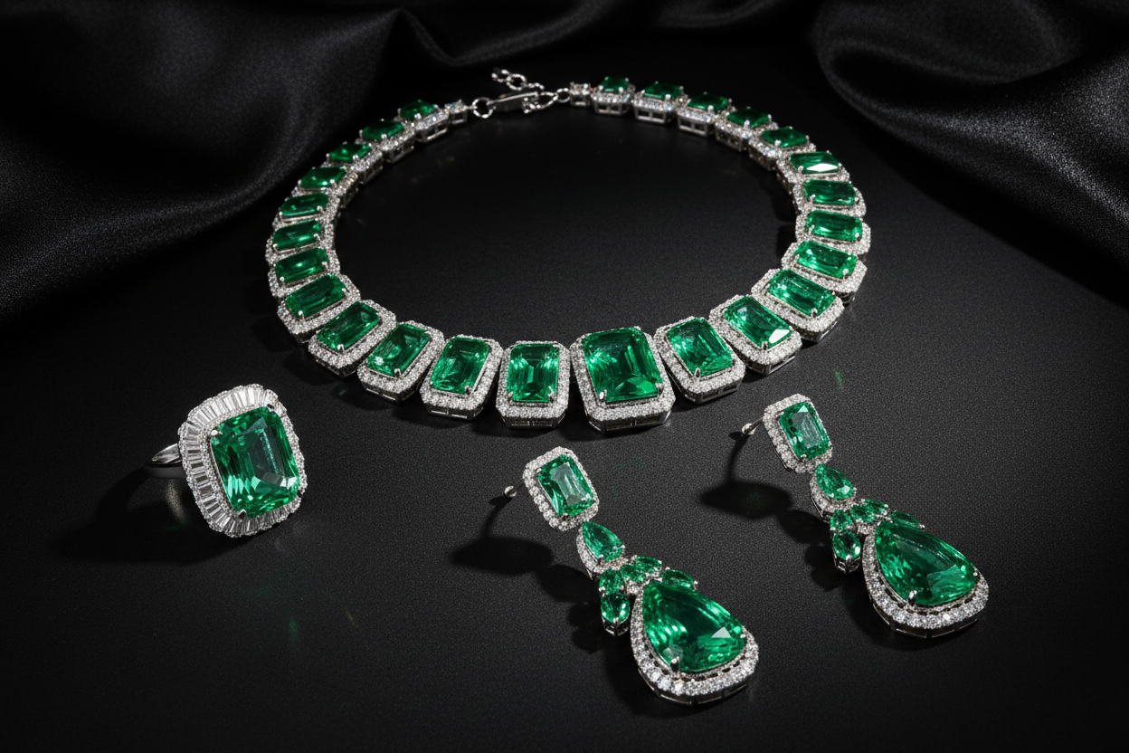 Vivid Green Emerald Jewelry